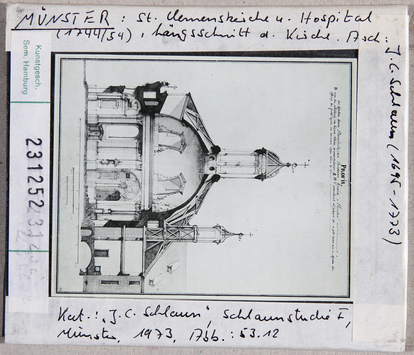 Vorschaubild Münster: Clemenskirche, Längsschnitt 